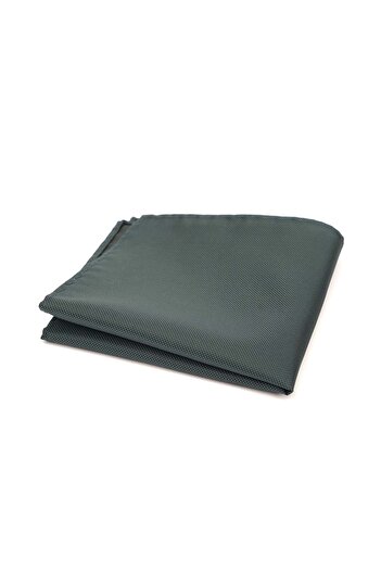 6AM Ceremony Simple green pocket square with subtle texture