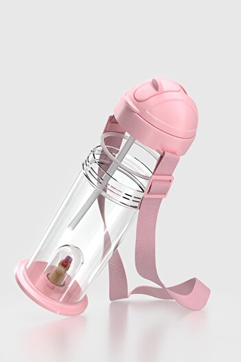 Renga Cosmo Unicorn Figürlü 385 ml Pipetli Askılı Tritan Çocuk Matara 912147 Pembe