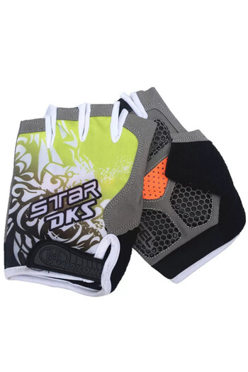 TSUMAB STAR DKS Half Finger Cycling and Gym Gloves – Shockproof Anti-Slip Design