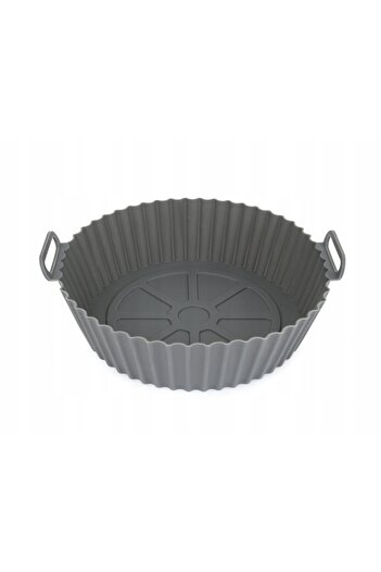 Other SILIKONOWA FORMA OKRĄGŁA AIR FRYER KOSZ DO FRYTKOWNICY BEZTŁUSZCZOWEJ 20 CM