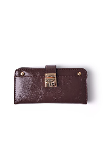 Ecrou C-03 Thick Buckle Handbag Bitter Brown