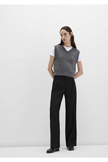 Mavi Black Pants Straight/High Waist/Straight Leg 1011089-900