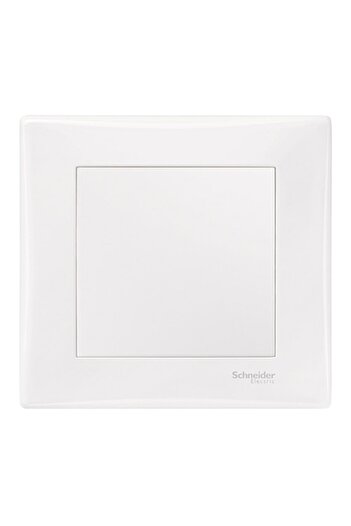 SCHNEIDER Sedna Flush-Mounted Switch, 10A, 250V, White, IP20, with Frame