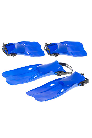 OEM Children's Swim Fins, Age 3+, Size M (22.5-24.5 cm), Blue