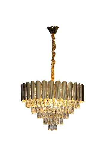 HAMER Luxury crystal chandelier, modern gold chandelier, diameter 60 cm
