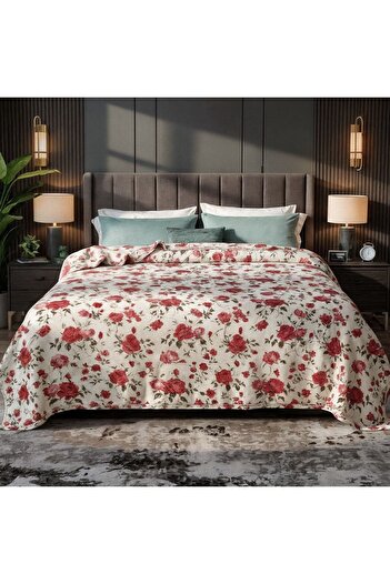Roshen Lightweight blankets, 900 grams net, for two people, with a soft and elegant pattern
