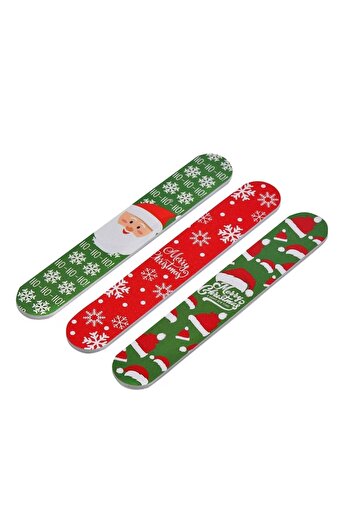 SHOPIENS Nail Files Set, Christmas, Multicolor, 3 Pieces
