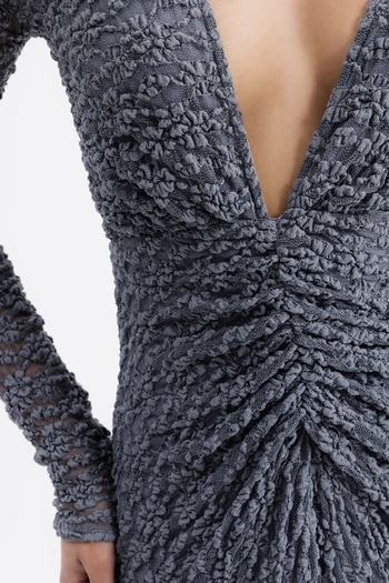 EsEs Boutique GRİ DANTEL MAKSİ ELBİSE