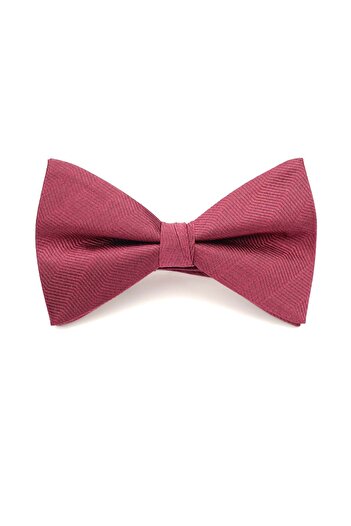 6AM Ceremony Plain burgundy bow tie with fine texture