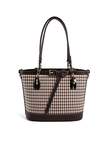 Silver Polo Silver & Polo Brown Yellow - Brown Sp1155 Women's Handbag