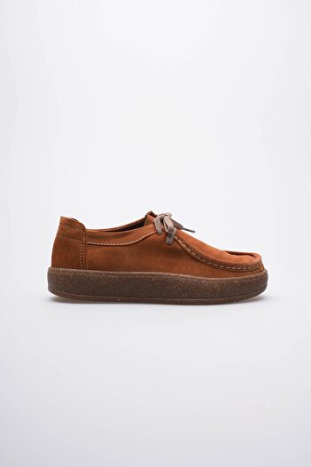 Mubiano Women's Genuine Suede Loafer Comfort Sole Casual Shoes Tan Misley