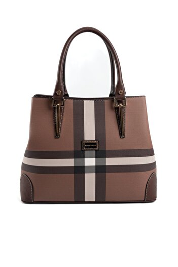 Silver Polo Silver & Polo Dark Brown Sp667 Women's Handbag