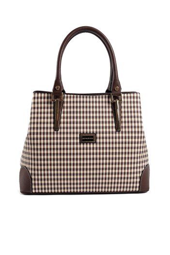 Silver Polo Silver & Polo Brown Yellow - Brown Sp667 Women's Handbag