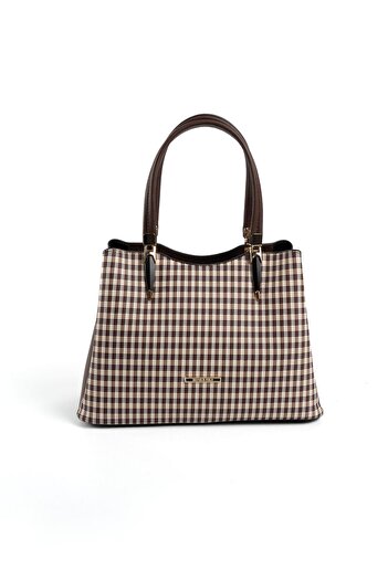 Silver Polo Silver & Polo Brown Yellow - Brown Sp1205 Women's Handbag