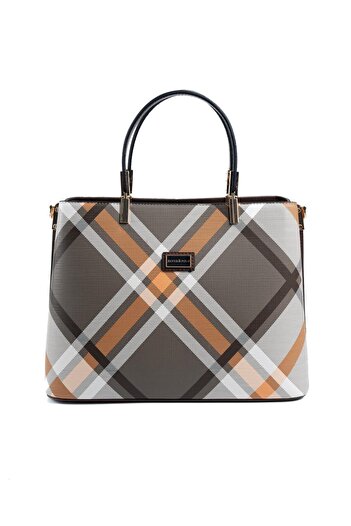 Silver Polo Silver & Polo Khaki - Brown Sp924 Women's Handbag