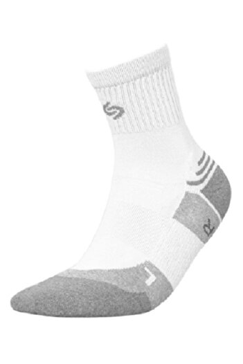 InMove Athletic Silver running socks with silver ions, white - light grey, 38-40