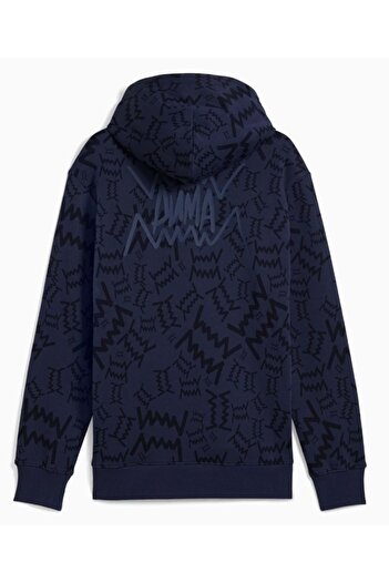 Puma 689536 Team Jaws Post Game Hoodie Качулка за мъже LACİVERT