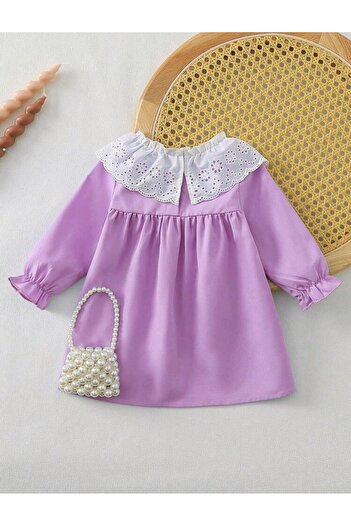 OEM Girl's dress with bows, 6-9 months, 74 cm