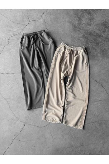 ablukaonline Men's Baggy Fit Washed Jogger Pants Stone