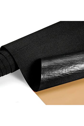 LUXER Self-adhesive textile foil 145x50 cm – Black – furniture decoration, upholstery repairs, DIY projects