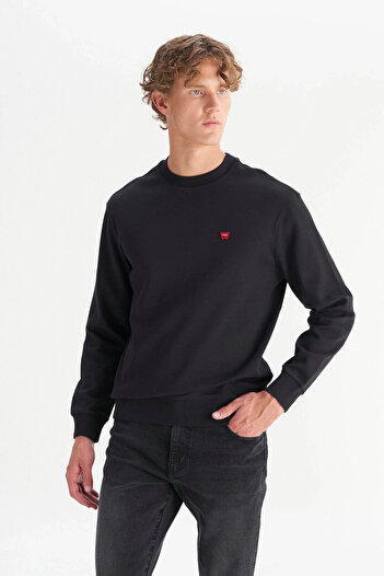WRANGLER Regular Fit Black Men's Sweatshirt W2520255001