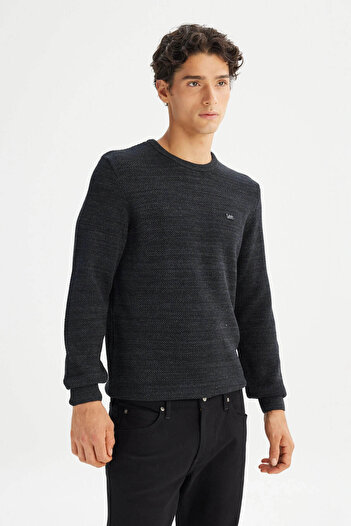 Lee Regular Fit Anthracite Men's Sweater L2520364003
