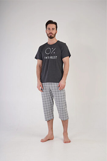 embody Men's cotton pyjamas, plus size, grey