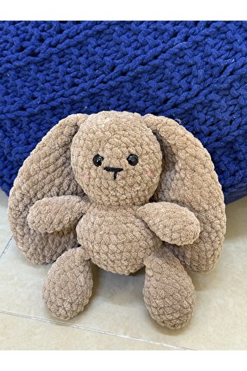 Generic Soft Plush Bunny Toy with Long Ears – Brown