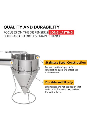 Generic Dispenser | Stainless Steel | Batter Pourer (Funnel)