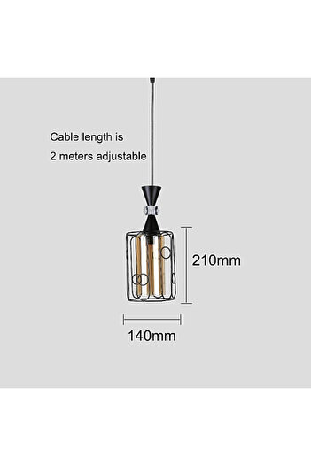 HAMER Modern black chandelier E27*1 single