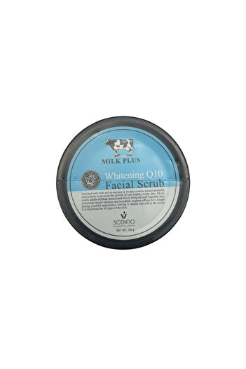 SENTIO Scentio Bright & White Milk Plus Q10 Whitening Facial Scrub - 100ml