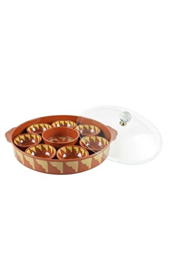 Generic Small oriental breakfast plate with cover, 9 pieces