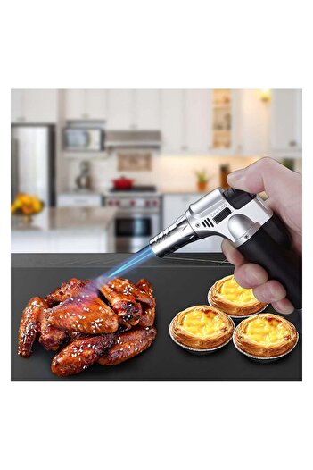 Hope Adjustable Butane Torch - Multi-purpose Welding, DIY & Refillable Kitchen Torch (Silver)