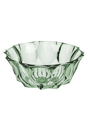 SHOPIENS Plastic Bowl, Diamond Pattern, Emerald - 12 cm Ø, 5 cm H, 0.29 L