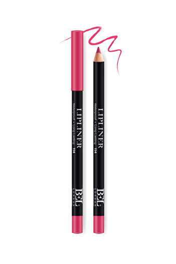 Bel London , BEL London, Hydrogenated Vegetable Oil, Waterproof, Contour, Lip Liner, 114, 0.78 g
