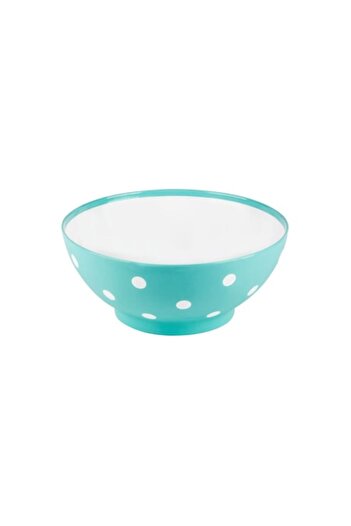 SHOPIENS Bowl - Navy Green with White Polka Dots, 350ml (MYONNA)