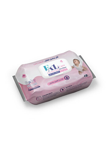 Fal Care Pure Water Baby Wipes - For Girls, 72 Wipes