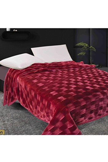ALBAGSHI Hi Crest Plain Double Blanket