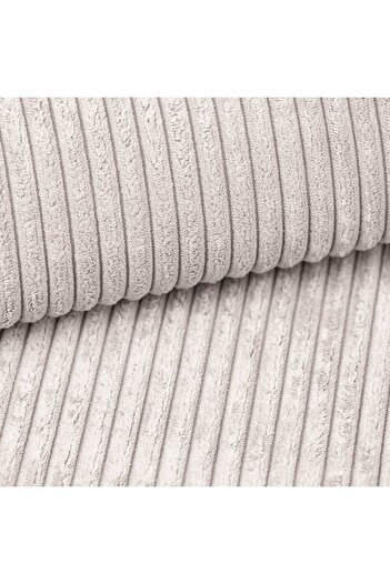 TUSI FABRICS Sofa upholstery fabric, Corduroy, POSO, 100 x 140 cm, Light beige, 1 linear meter