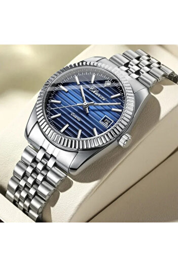 Chenxi Men's Watch 004D Silver-Blue – Multifunctional, Business Design, Luminescence, 3ATM