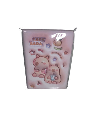Linea Puffy (14*20 cm) 80 Pages Lined Notebook (Capy Bara)