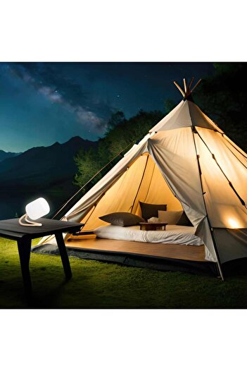 porodo Outdoor Night Light with Flexible Hanger & Stand | Rechargeable Portable Night Light