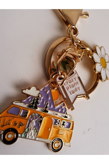BHR AKSESUAR Altın Karavan Anahtarlık (8 cm)