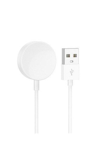 Hoco Wireless Charger with USB Cable for SmartWatch, I63, Silicone, White