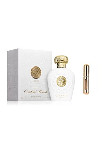 lattafa Opulent Musk Perfume Set 100 ml with 5 ml Refillable Kit, Unisex