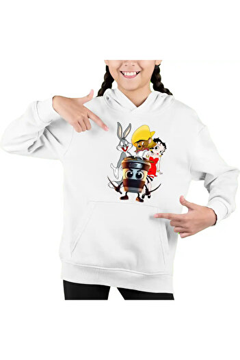 OEM Hoodie Kids Girls Speedy Gonzales Capucino Assassin Bugs Bunny Betty Boop