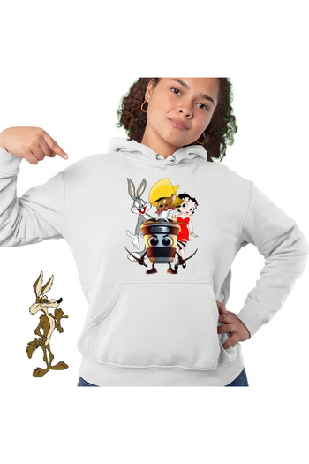 OEM Women's Hoodie Speedy Gonzales Capucino Assassin Bugs Bunny Betty Boop