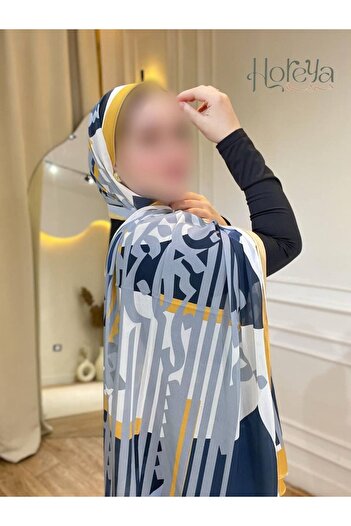 Hejab Fashion Chiffon crepe veil, 200x75