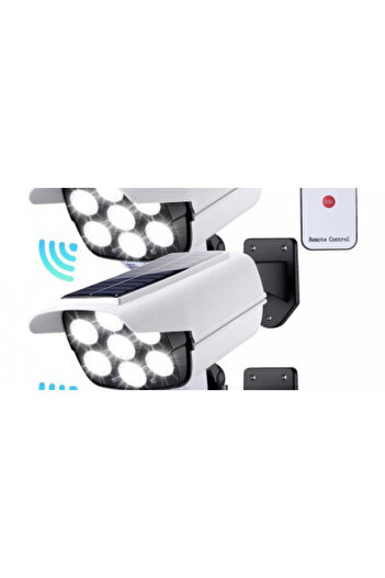Otto Solar LED Lamps - Fake Surveillance Camera Style, Motion Sensor, Remote