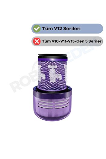 robotyedek Hepa Filter Compatible with Dyson V12 Series 1 Piece